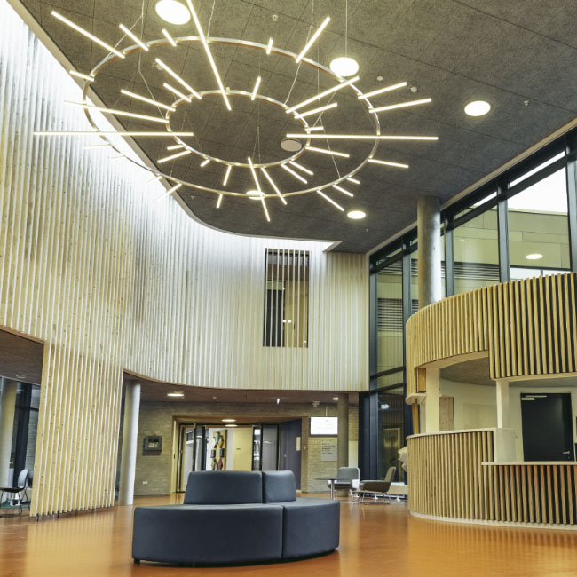 Moderne foyer i Vejle psykiatrisk afdeling